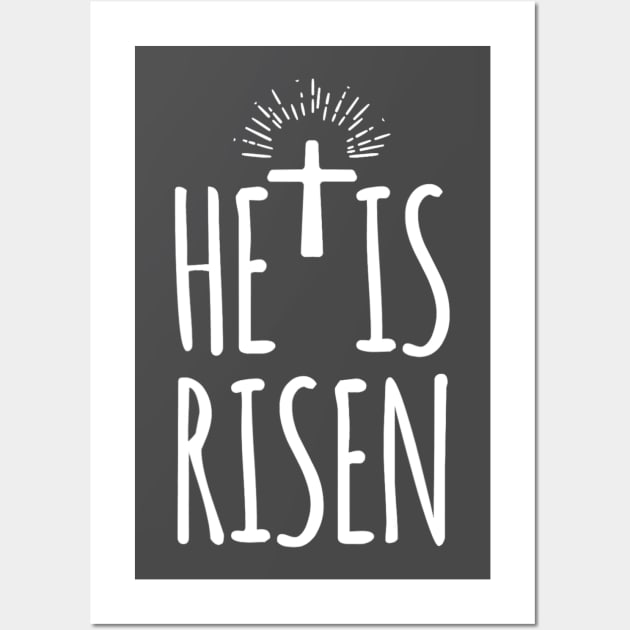 He Is Risen Shirt For Men Women Christian Gifts Happy Easter Wall Art by tabbythesing960